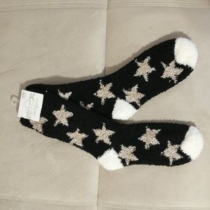 World's Softest Black with Stars Socks